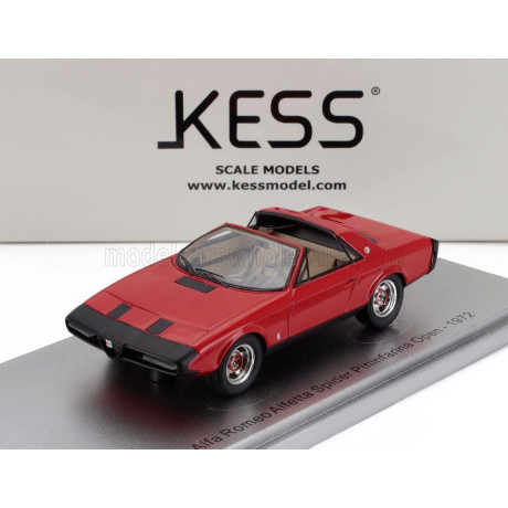 KESS MODEL ALFA ROMEO ALFETTA SPIDER PININFARINA OPEN 1972 - RED 1/43