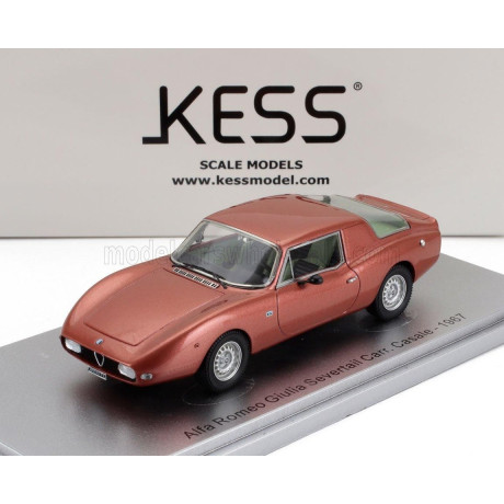 KESS MODEL ALFA ROMEO GIULIA SEVERTAIL CARROZZERIA CASALE 1967 - COPPER MET 1/43