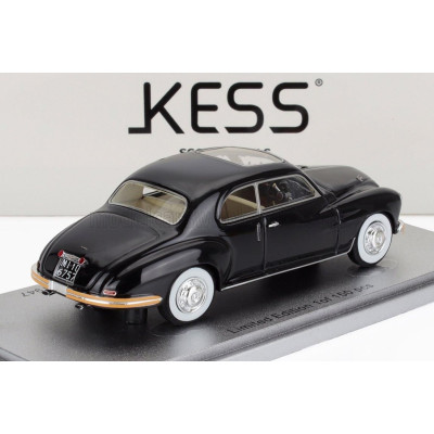 KESS MODEL ISOTTA FRASCHINI 8C MONTEROSA COUPE TOURING OPEN ROOF 1947 - BLACK 1/43