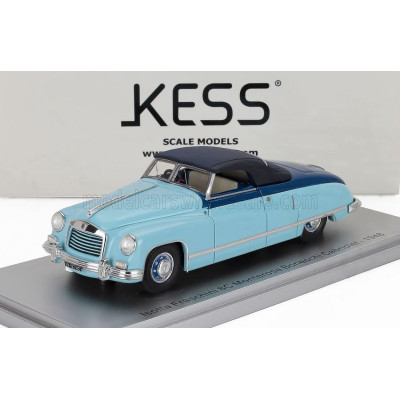 KESS MODEL ISOTTA FRASCHINI 8C MONTEROSA BONESCHI CABRIOLET CLOSED 1948 - 2 TONE BLUE BLACK 1/43