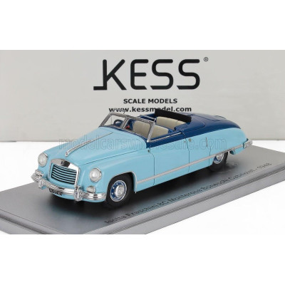 KESS MODEL ISOTTA FRASCHINI 8C MONTEROSA BONESCHI CABRIOLET OPEN 1948 - 2 TONE BLUE 1/43