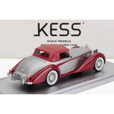 KESS MODEL BENTLEY MKVI DROPHEAD ch.B122DA COUPE CABRIOLET CLOSED 1949 - SILVER RED 1/43