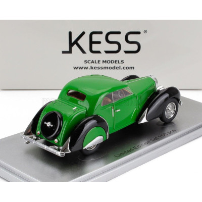 KESS MODEL BUGATTI T57 LABOURDETTE VUTOTAL COUPE 1936 - GREEN BLACK 1/43