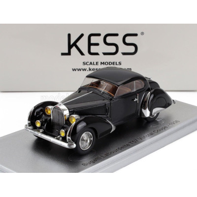 KESS MODEL BUGATTI T57 LABOURDETTE VUTOTAL COUPE 1936 - BLACK 1/43