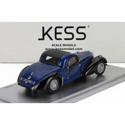 KESS MODEL BUGATTI 57C ATALANTE COUPE sn.57641 TOIT OUVRANT CLOSED ROOF 1938 - BLUE BLACK 1/43