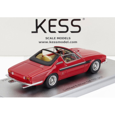 KESS MODEL FERRARI 330 GT 2+2 sn.6109 MICHELOTTI CABRIOLET OPEN 1964 - RED BLACK 1/43