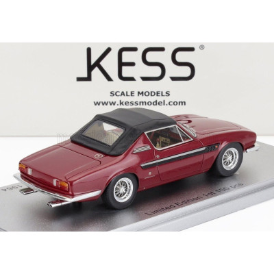 KESS MODEL FERRARI 330 GT 2+2 sn.6109 MICHELOTTI CABRIOLET CLOSED 1964 - BORDEAUX BLACK 1/43