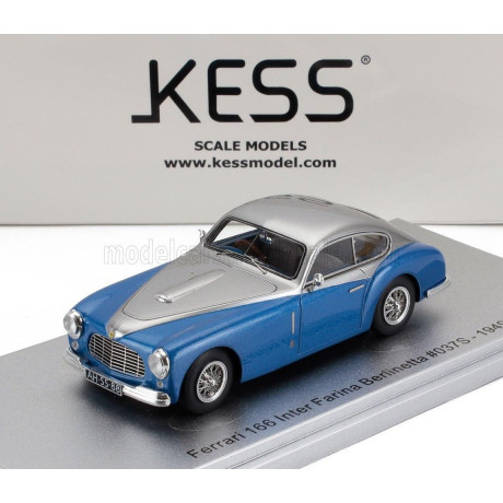 KESS MODEL FERRARI 166 s/n.037S INTER FARINA BERLINETTA 1949 - BLUE SILVER 1/43