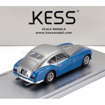 KESS MODEL FERRARI 166 s/n.037S INTER FARINA BERLINETTA 1949 - BLUE SILVER 1/43