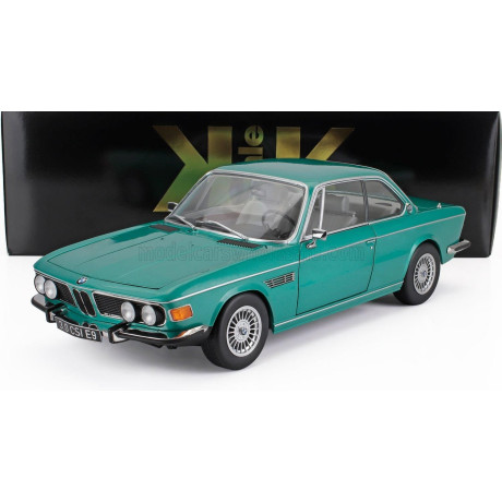 KK SCALE BMW 3.0 CSi E9 COUPE 1971 - CERCHI ALPINA - ALPINA RIMS - TURQUOISE MET 1/12