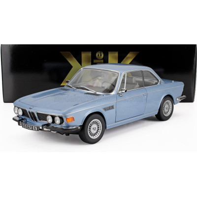 KK SCALE BMW 3.0 CSi E9 COUPE 1971 - CERCHI ALPINA - ALPINA RIMS - LIGHT BLUE MET 1/12