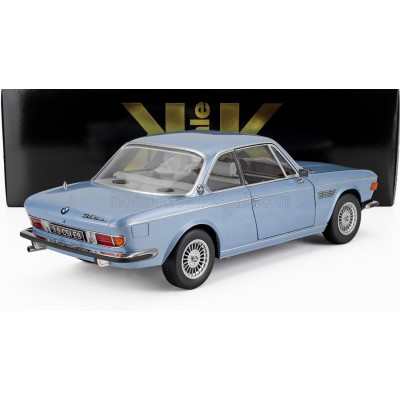 KK SCALE BMW 3.0 CSi E9 COUPE 1971 - CERCHI ALPINA - ALPINA RIMS - LIGHT BLUE MET 1/12