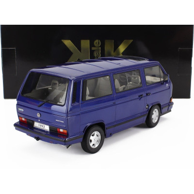 KK SCALE VOLKSWAGEN T3 MULTIVAN MINIBUS (LAST EDITION) 1992 - BLUE MET 1/18