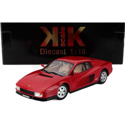 KK SCALE FERRARI TESTAROSSA 1986 - BEIGE INTERIOR - RED 1/18