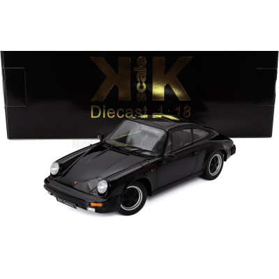 KK SCALE PORSCHE 911 CARRERA COUPE 1983 - BLACK 1/18
