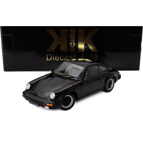 KK SCALE PORSCHE 911 CARRERA COUPE 1983 - BLACK 1/18