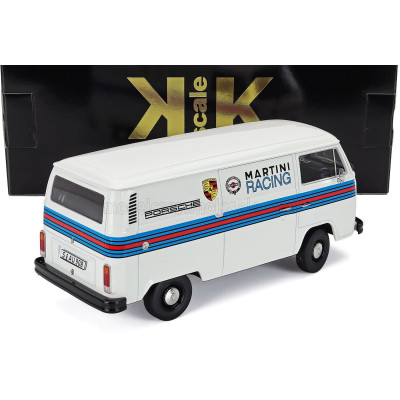 KK SCALE VOLKSWAGEN T2b DELIVERY VAN PORSCHE MARTINI RACING 1972 - WHITE 1/18