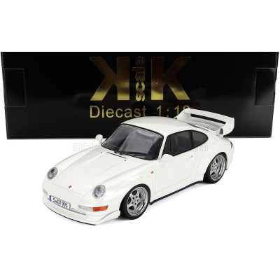 KK SCALE PORSCHE 911 993 GT2 COUPE 1996 - CERCHI SPEEDLINE - SPEEDLINE RIMS - WHITE 1/18