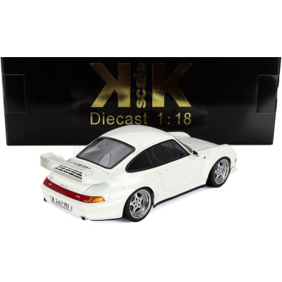 KK SCALE PORSCHE 911 993 GT2 COUPE 1996 - CERCHI SPEEDLINE - SPEEDLINE RIMS - WHITE 1/18
