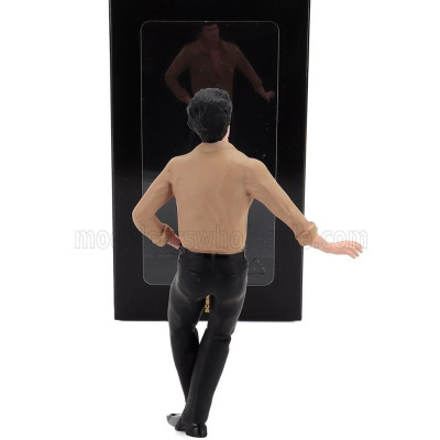 KK SCALE FIGURES BOBBY STANDING FOR MERCEDES BENZ SL-CLASS 450SL (R107) CABRIOLET USA VERSION 1979 - GREY BEIGE 1/12