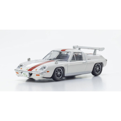 KYOSHO LOTUS EUROPA SPECIAL 1975 - THE CIRCUIT WOLF - (HERO) YUYA FUBUKI - BY SATOSHI IKEZAWA - MANGA MOVIE - WHITE RED 1/64