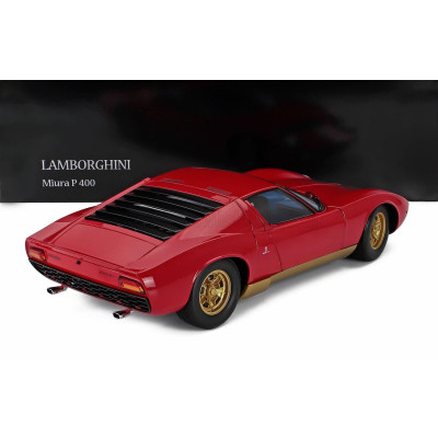 KYOSHO LAMBORGHINI MIURA P400 1968 - RED GOLD 1/12
