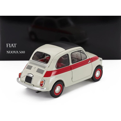 KYOSHO FIAT 500 SPORT 1958 - WHITE RED 1/18