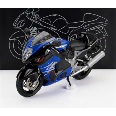 LCD MODEL SUZUKI GSX 1300R HAYABUSA 2001 - BLUE BLACK 1/12