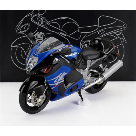 LCD MODEL SUZUKI GSX 1300R HAYABUSA 2001 - BLUE BLACK 1/12