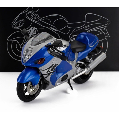 LCD MODEL SUZUKI GSX 1300R HAYABUSA 2001 - BLUE SILVER 1/12