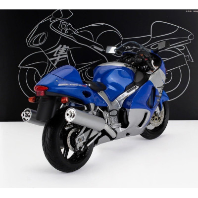 LCD MODEL SUZUKI GSX 1300R HAYABUSA 2001 - BLUE SILVER 1/12