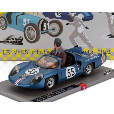 LE MANS MINIATURES ALPINE MINI A220 N 55 RACE VERSION 1969 - DRIVEN BY HENRY PESCAROLO - Lungh.LENGTH cm 15.5 X Largh.WIDTH cm 6