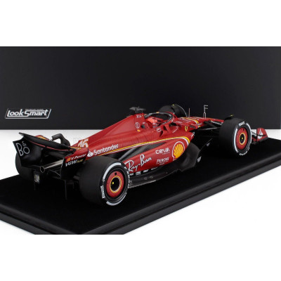 LOOKSMART FERRARI F1  SF-24 TEAM SCUDERIA FERRARI N 16 2nd AUSTRALIAN GP 2024 CHARLES LECLERC - CON VETRINA - WITH SHOWCASE - RE
