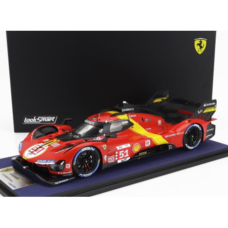 LOOKSMART FERRARI 499P 3.0L TURBO V6 TEAM FERRARI AF CORSE N 51 WINNER 24h LE MANS 2023 ALESSANDRO PIER GUIDI - JAMES CALADO - A