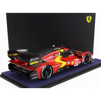 LOOKSMART FERRARI 499P 3.0L TURBO V6 TEAM FERRARI AF CORSE N 51 WINNER 24h LE MANS 2023 ALESSANDRO PIER GUIDI - JAMES CALADO - A