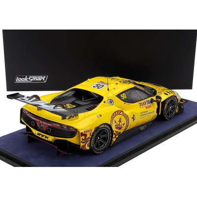 LOOKSMART FERRARI 296 GT3 3.0L TWIN TURBO V6 TEAM HARMONY RACING N 50 MACAU GP FIA GT WORLD CUP 2024 YIFEI YE - YELLOW 1/18