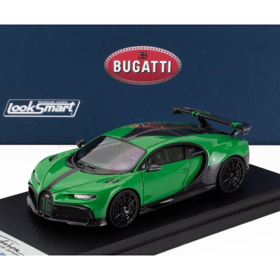 LOOKSMART BUGATTI CHIRON PUR SPORT N 16 2020 - VIPER GREEN BLACK 1/43