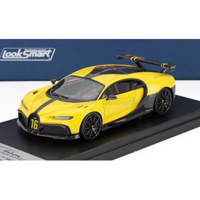 LOOKSMART BUGATTI CHIRON PUR SPORT N 16 2020 - YELLOW BLACK 1/43