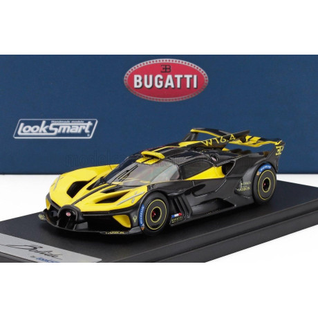 LOOKSMART BUGATTI BOLIDE W16.4 8.0 FOUR-TURBO 1850hp 500km/h 2024 - MOLSHEIM YELLOW 1/43
