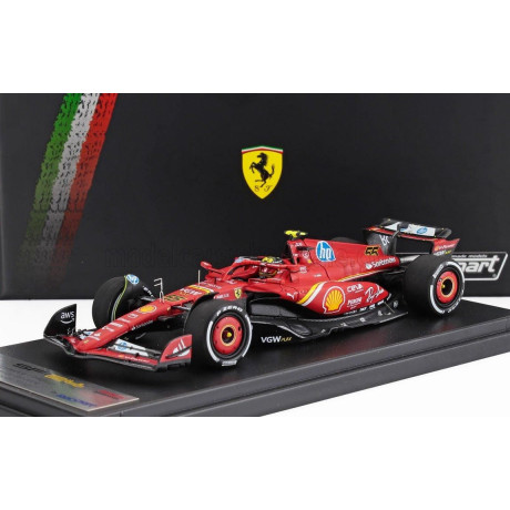 LOOKSMART FERRARI F1  SF-24 TEAM SCUDERIA FERRARI N 55 4th ITALY MONZA GP 2024 CARLOS SAINZ - RED WHITE BLACK 1/43