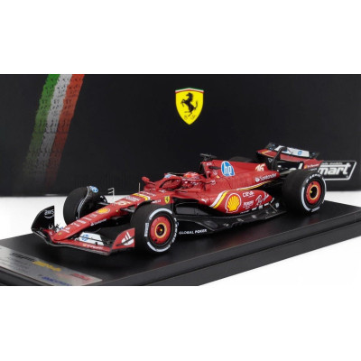 LOOKSMART FERRARI F1  SF-24 TEAM SCUDERIA FERRARI N 16 WINNER AUSTIN USA GP 2024 CHARLES LECLERC - RED WHITE BLACK 1/43