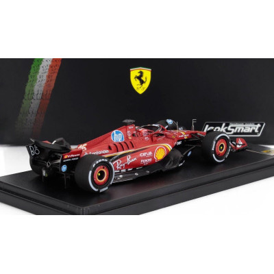 LOOKSMART FERRARI F1  SF-24 TEAM SCUDERIA FERRARI N 16 WINNER AUSTIN USA GP 2024 CHARLES LECLERC - RED WHITE BLACK 1/43
