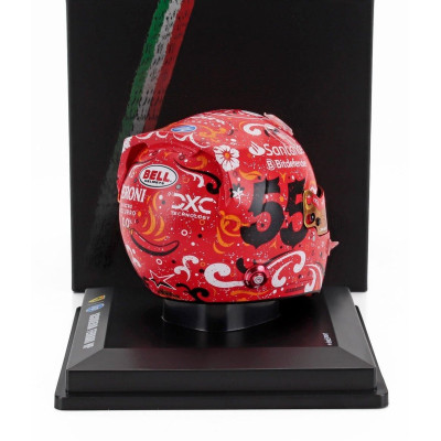 LOOKSMART BELL HELMET CASCO HELMET F1 CARLOS SAINZ TEAM FERRARI HP N 55 WINNER MEXICO GP 2024 - RED 1/5