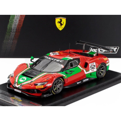 LOOKSMART FERRARI 296 GT3 3.0L TWIN TURBO V6 TEAM AF CORSE N 52 24h SPA 2024 ANDREA BERTOLINI - JEF MACHIELS - LOUIS MACHIELS -