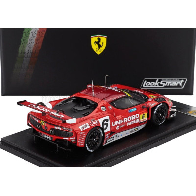 LOOKSMART FERRARI 296 GT3 3.0L TWIN TURBO V6 TEAM UNI-ROBO BLUEGRASS FERRARI VELOREX N 6 GT300 SUPER GT 2025 YOSHIAKI KATAYAMA -