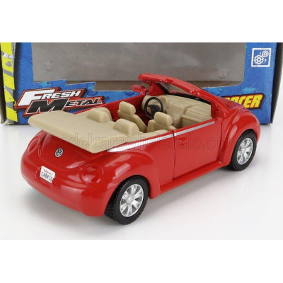 MAISTO VOLKSWAGEN NEW BEETLE CABRIOLET 1998 - RED 1/42
