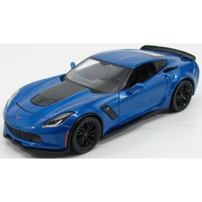MAISTO CHEVROLET CORVETTE Z06 C7 COUPE 2015 - BLUE MET 1/24