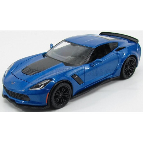 MAISTO CHEVROLET CORVETTE Z06 C7 COUPE 2015 - BLUE MET 1/24