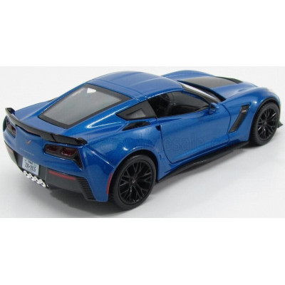 MAISTO CHEVROLET CORVETTE Z06 C7 COUPE 2015 - BLUE MET 1/24