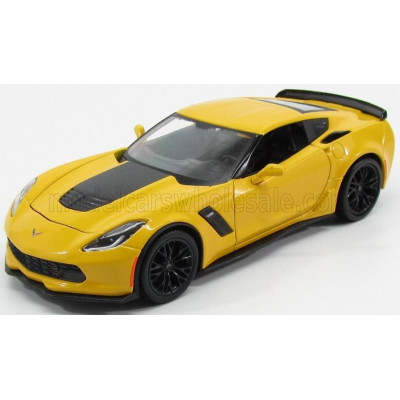 MAISTO CHEVROLET CORVETTE Z06 C7 COUPE 2014 - YELLOW 1/24